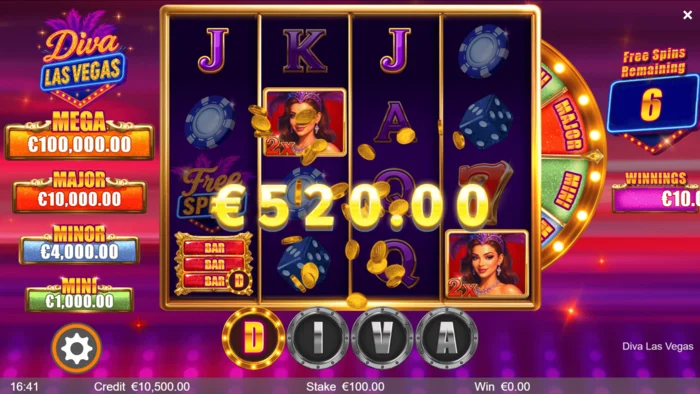 Diva Las Vegas - nyerő kombináció Wildokkal